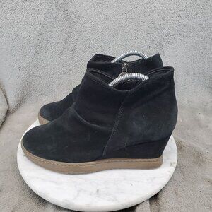 Sofft Shoes Womens Size 9 Siri Black Suede Wedge Booties